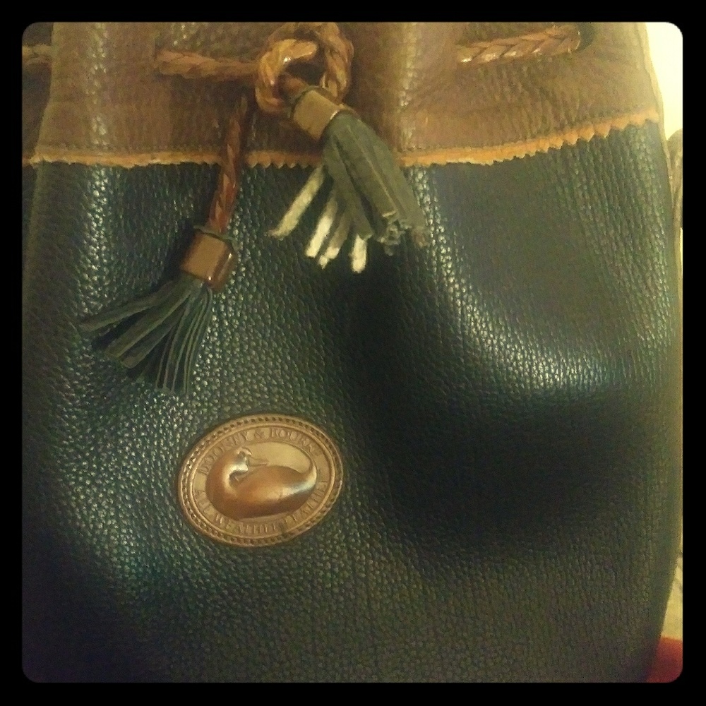 Dooney &Burke all weather leather bucket purse
